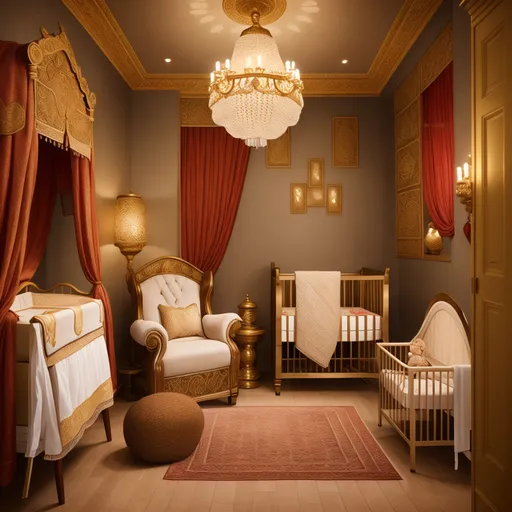 Indian Nursery design - AI generated interior design visualization