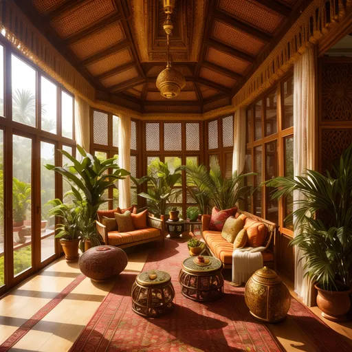 Indian Sunroom design - AI generated interior design visualization