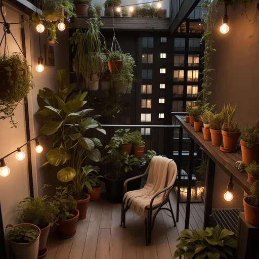 Industrial Balcony design - AI generated interior design visualization