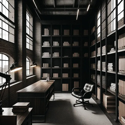 industrial study room