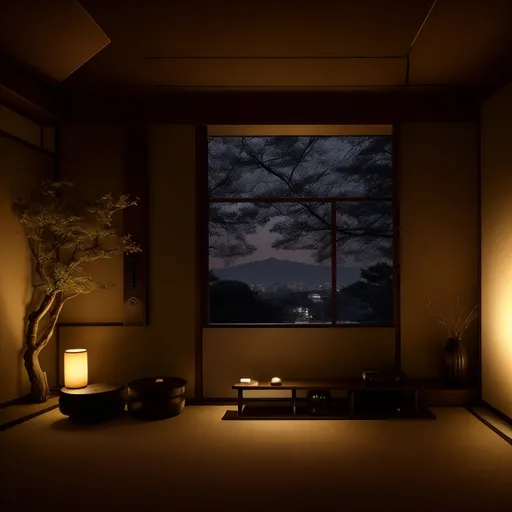 Japanese Home Theater design - AI generated interior design visualization