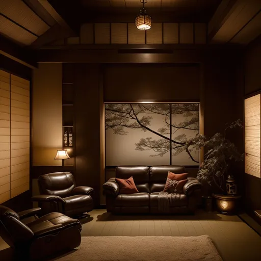 Japanese Man Cave design - AI generated interior design visualization