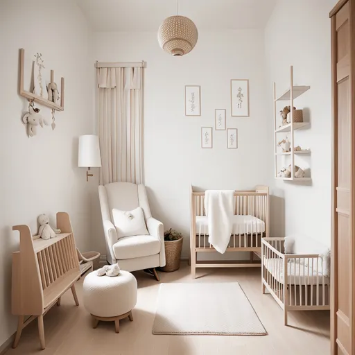 Japanese Nursery design - AI generated interior design visualization