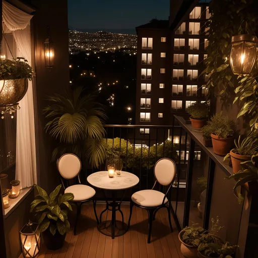 Luxury Balcony design - AI generated interior design visualization