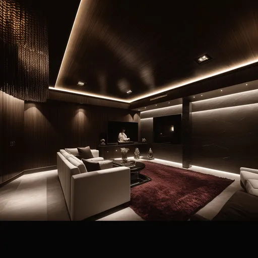Luxury Basement design - AI generated interior design visualization