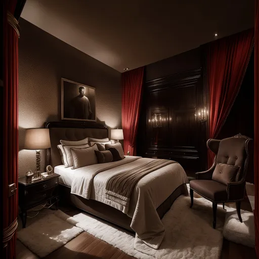 Luxury Bedroom design - AI generated interior design visualization