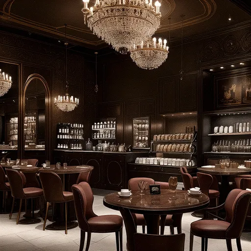 luxury coffee shop