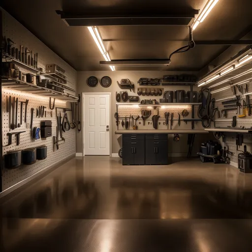 Luxury Garage design - AI generated interior design visualization