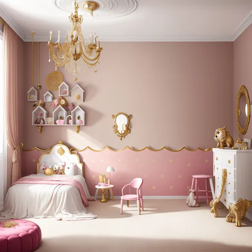 Luxury Kids Room design - AI generated interior design visualization