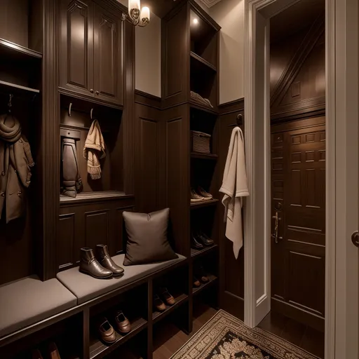 Luxury Mudroom design - AI generated interior design visualization