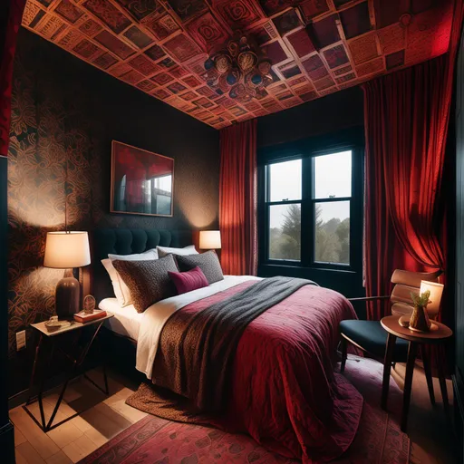 Maximalist Bedroom design - AI generated interior design visualization