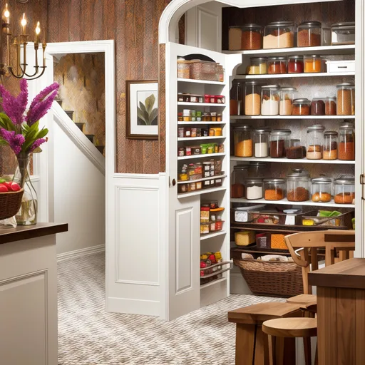 Maximalist Pantry design - AI generated interior design visualization