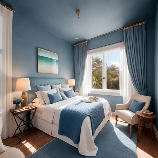 Mediterranean Bedroom design - AI generated interior design visualization