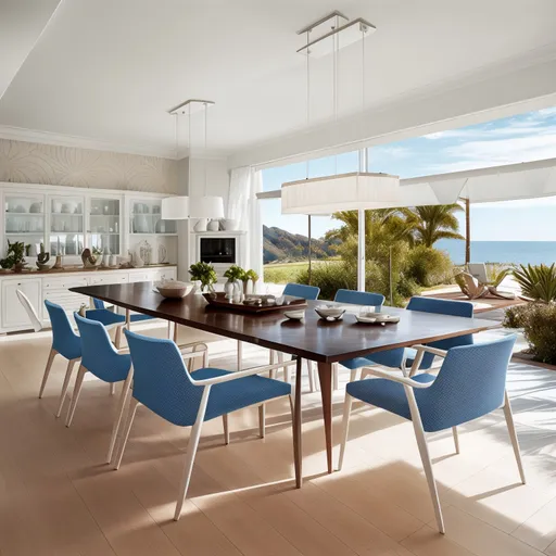 Mediterranean Dining Room design - AI generated interior design visualization