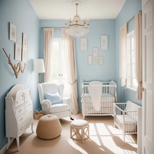 Mediterranean Nursery design - AI generated interior design visualization