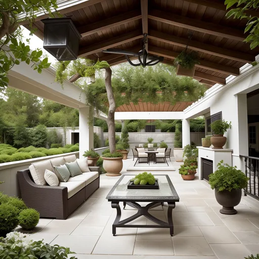 Minimalist Patio design - AI generated interior design visualization