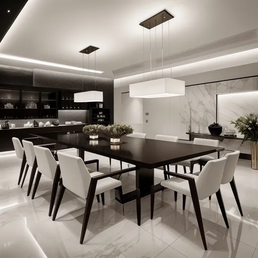 Modern Dining Room design - AI generated interior design visualization
