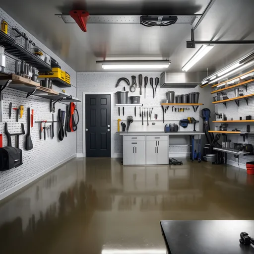 Modern Garage design - AI generated interior design visualization