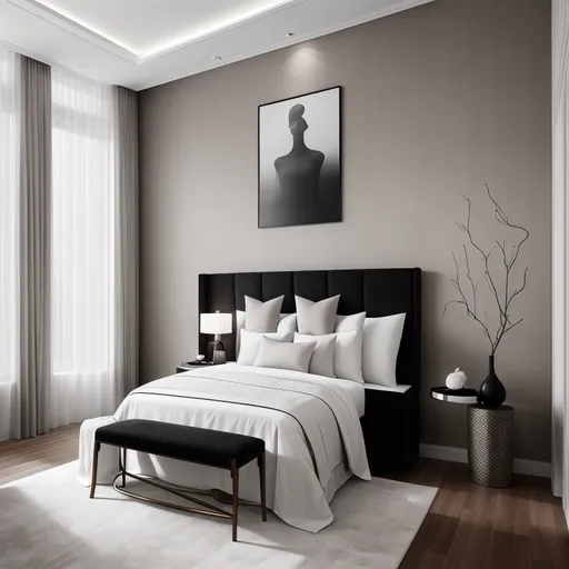 Modern Guest Room design - AI generated interior design visualization