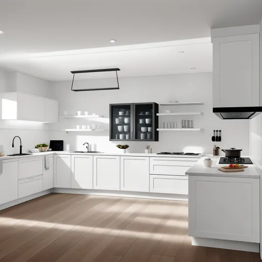 Modern Kitchen design - AI generated interior design visualization