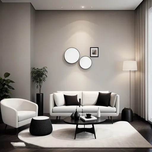 Modern Living Room design - AI generated interior design visualization