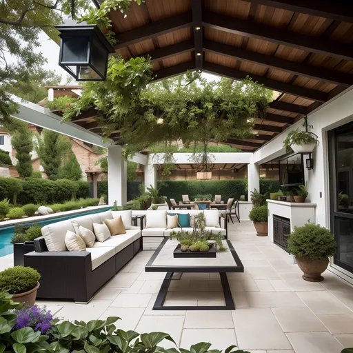 Modern Patio design - AI generated interior design visualization
