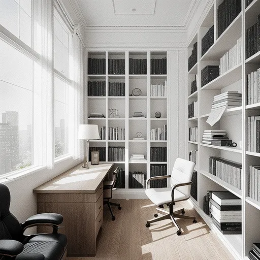 modern study room