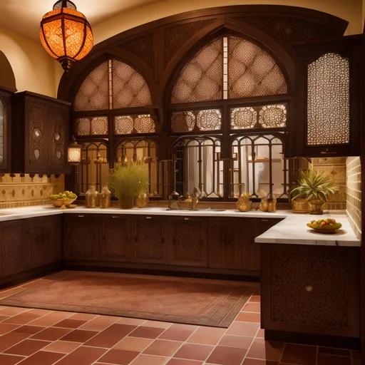 Moroccan Kitchen design - AI generated interior design visualization