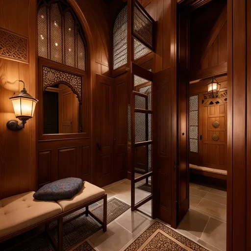 Moroccan Mudroom design - AI generated interior design visualization