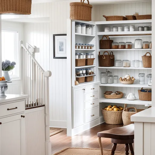 Nautical Pantry design - AI generated interior design visualization
