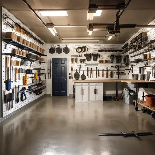 Neo-Classical Garage design - AI generated interior design visualization