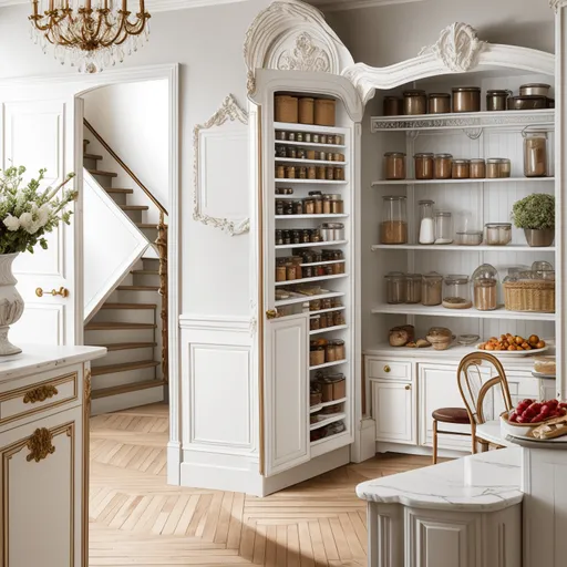 Parisian Pantry design - AI generated interior design visualization