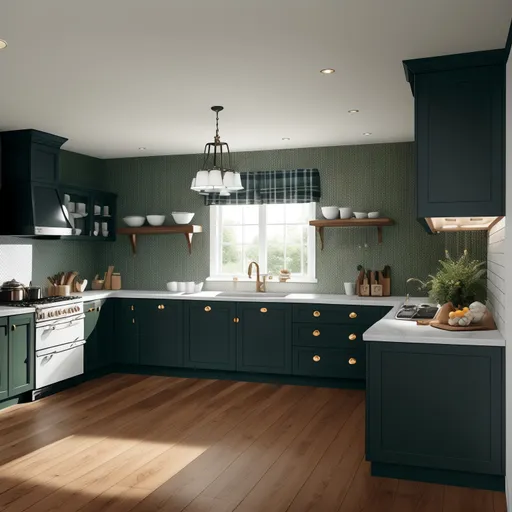 Preppy Kitchen design - AI generated interior design visualization