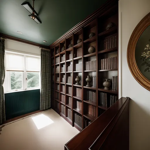 Preppy Library design - AI generated interior design visualization