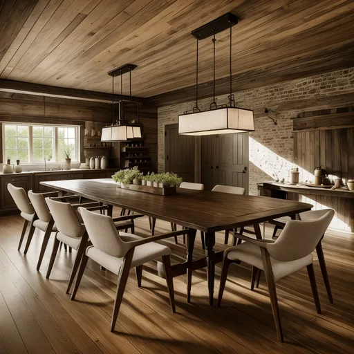 Rustic Dining Room design - AI generated interior design visualization