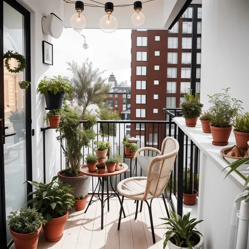 Scandinavian Balcony design - AI generated interior design visualization