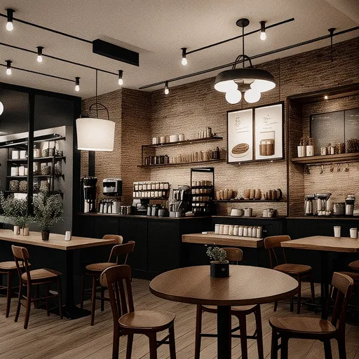 scandinavian coffee shop