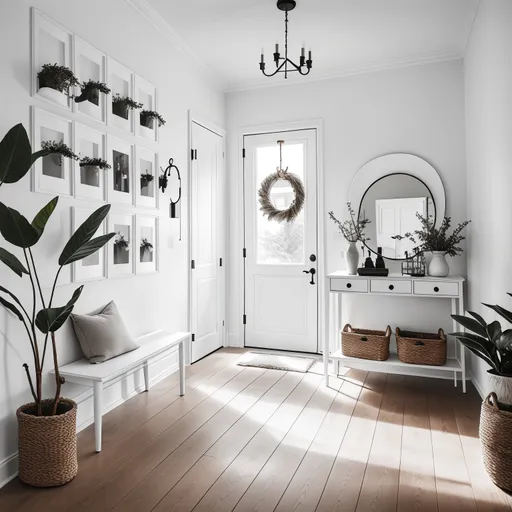 Scandinavian Entryway design - AI generated interior design visualization