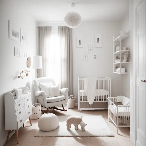 Scandinavian Nursery design generated by AI