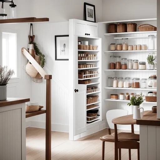 Scandinavian Pantry design - AI generated interior design visualization