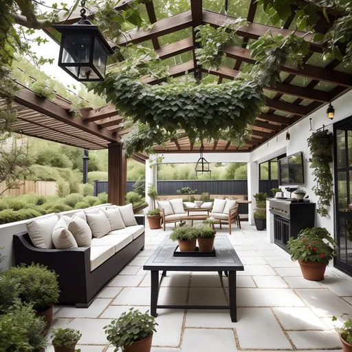 Scandinavian Patio design - AI generated interior design visualization