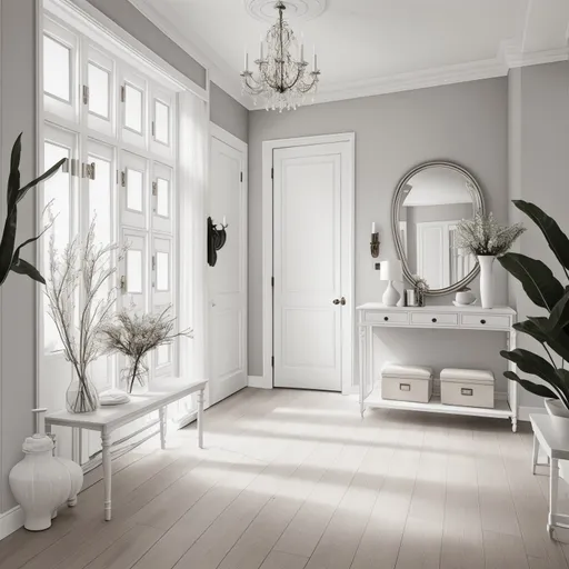 Simple Entryway design - AI generated interior design visualization