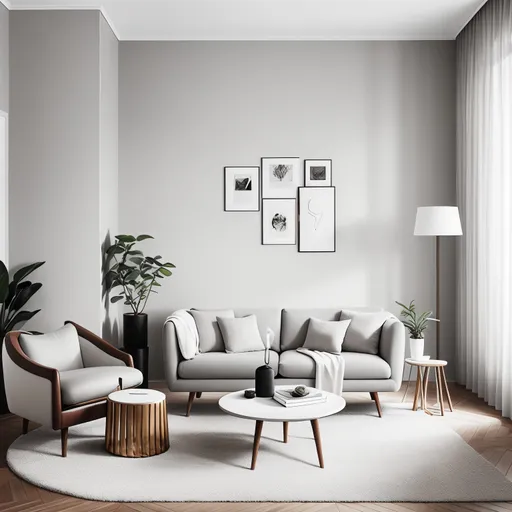 Simple Living Room design - AI generated interior design visualization