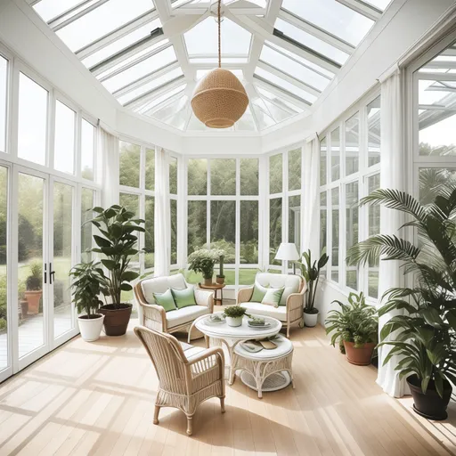 Simple Sunroom design - AI generated interior design visualization