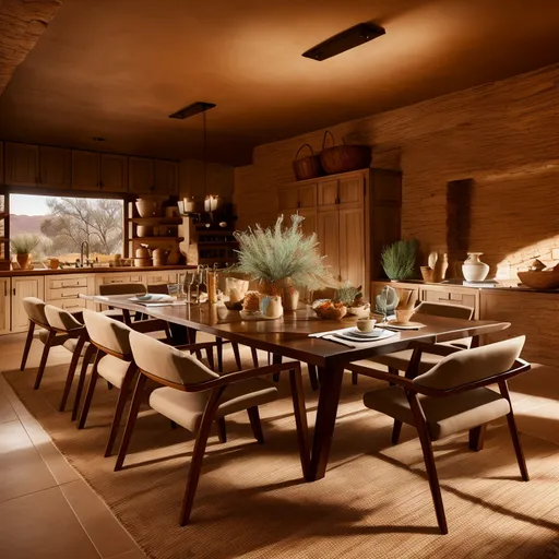 Southwestern Dining Room design - AI generated interior design visualization