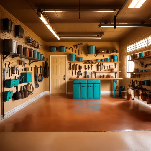 Southwestern Garage design - AI generated interior design visualization