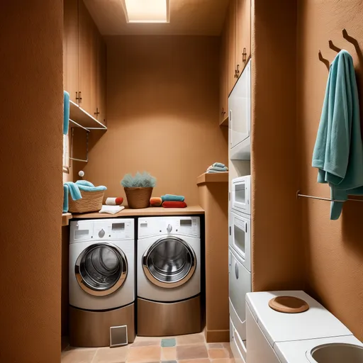 Southwestern Laundry Room design - AI generated interior design visualization