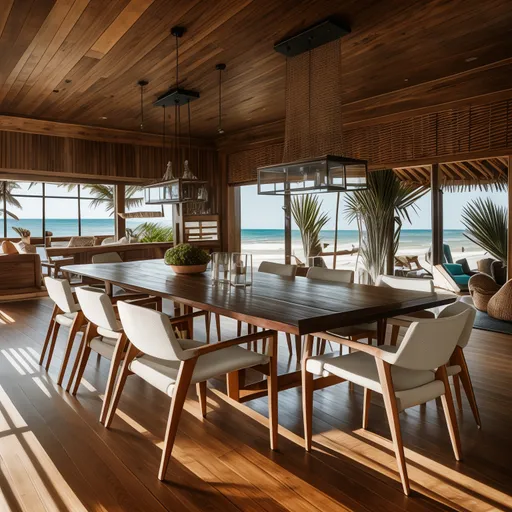 Surf Shack Dining Room design - AI generated interior design visualization