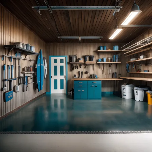 Surf Shack Garage design - AI generated interior design visualization