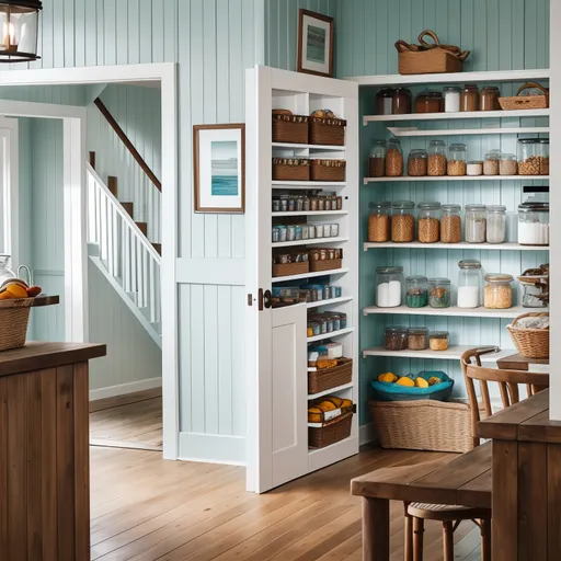 Surf Shack Pantry design - AI generated interior design visualization